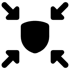 Brute Force Authentication Shield Attack Icon from Ultimate Bold Set