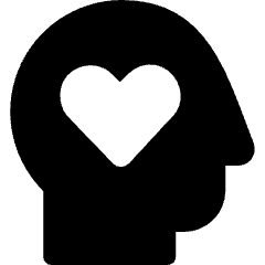 Empathy Authentication Heart Inside Icon from Ultimate Bold Set