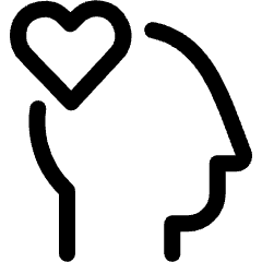 Empathy Authentication Heart Outside Icon from Ultimate Regular Set