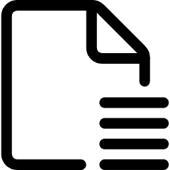 Logs Authentication Stack Document Icon from Ultimate Regular Set