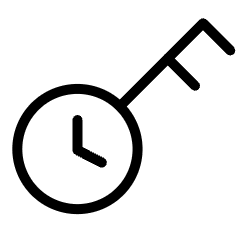 One Time Password Authentication Timer Key Icon from Ultimate Light Set