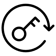 One Time Password Authentication Timer Key Reload Icon from Ultimate Light Set