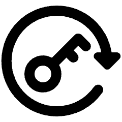 One Time Password Authentication Timer Key Reload Icon from Ultimate Bold Set