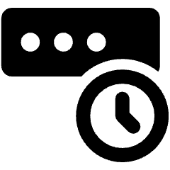 One Time Password Authentication Timer Icon from Ultimate Bold Set