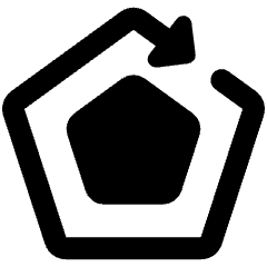 Refresh Token Authentication Pentagon Loading Icon from Ultimate Bold Set