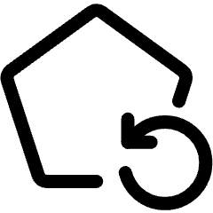 Refresh Token Authentication Pentagon Reload Icon from Ultimate Regular Set