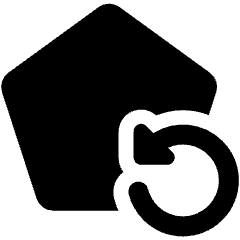 Refresh Token Authentication Pentagon Reload Icon from Ultimate Bold Set