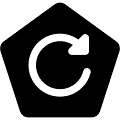 Refresh Token Authentication Pentagon Icon from Ultimate Bold Set