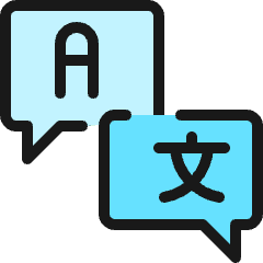 Chat Translate Icon from Ultimate Colors Set