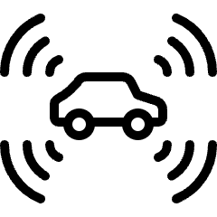 Auto Pilot Car Radius Icon from Ultimate Light Set