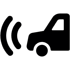 Auto Pilot Car Sound Warning Icon from Ultimate Bold Set
