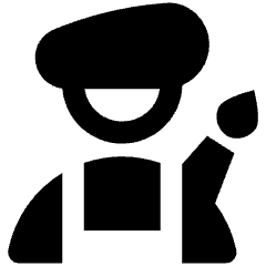 Man Artist Icon from Nova Solid Set