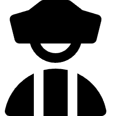 Man Captain Icon from Nova Solid Set