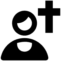 Man Christian Icon from Nova Solid Set