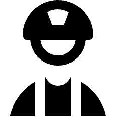 Man Engineer Icon from Nova Solid Set