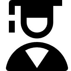 Man Graduate Student Icon from Nova Solid Set