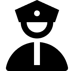 Man Police Icon from Nova Solid Set