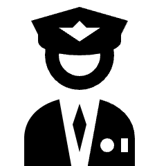 Man Police Officer Icon from Nova Solid Set