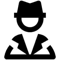 Man Spy Icon from Nova Solid Set