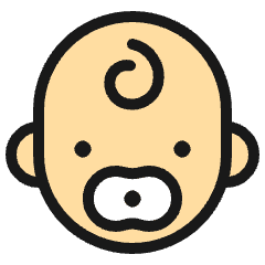 Baby 1 Icon from Ultimate Colors Set