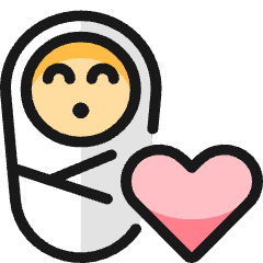 Baby Heart Icon from Ultimate Colors Set