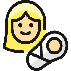 Baby Mother Icon from Ultimate Colors Set