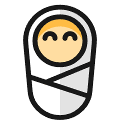 Baby Newborn Icon from Ultimate Colors Set