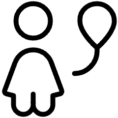 Girl Ballon Icon from Ultimate Light Set