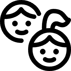 Kids Head Icon from Ultimate Regular Set