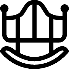 Rocking Babies Bed Icon from Ultimate Regular Set