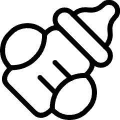 Baby Family Milk Bottle Handle Icon from Ultimate Light Set