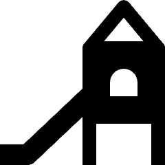 Baby Kids Slider Playground Icon from Nova Solid Set