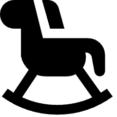Rocking Horse Icon from Nova Solid Set