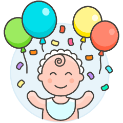 Baby Balloon 1 Illustration from UX Colors Set