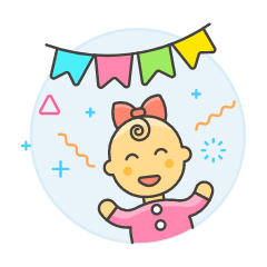 Baby Party Celebration 2 Illustration from UX Colors Set