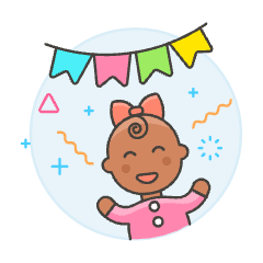 Baby Party Celebration 3 Illustration from UX Colors Set