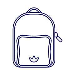 RED ADIDAS Bagpack Illustration from UX Line Set
