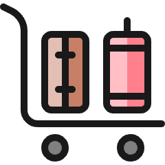 Baggage Cart Icon from Ultimate Colors Set