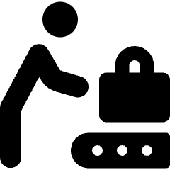 Baggage Leave Icon from Ultimate Bold Set