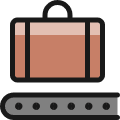 Baggage Line Icon from Ultimate Colors Set