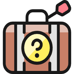 Baggage Question Icon from Ultimate Colors Set