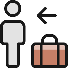 Baggage Take Icon from Ultimate Colors Set