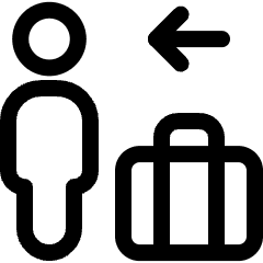 Baggage Take Icon from Ultimate Regular Set