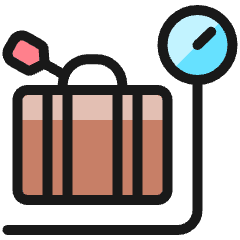 Baggage Weight 1 Icon from Ultimate Colors Set