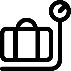Baggage Weight Icon from Ultimate Regular Set