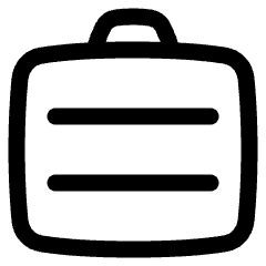 Bag Suitcase 1 Icon from Plump Line Set