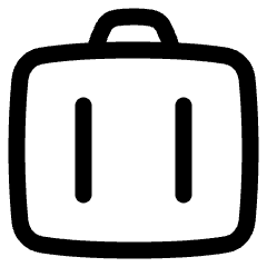 Bag Suitcase 3 Icon from Plump Line Set