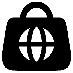 Online Shopping Icon from Plump Solid Set