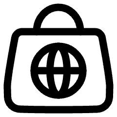 Online Shopping Icon from Plump Line Set