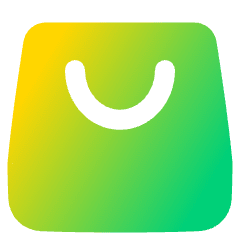 Shopping Bag Icon from Plump Gradient Set
